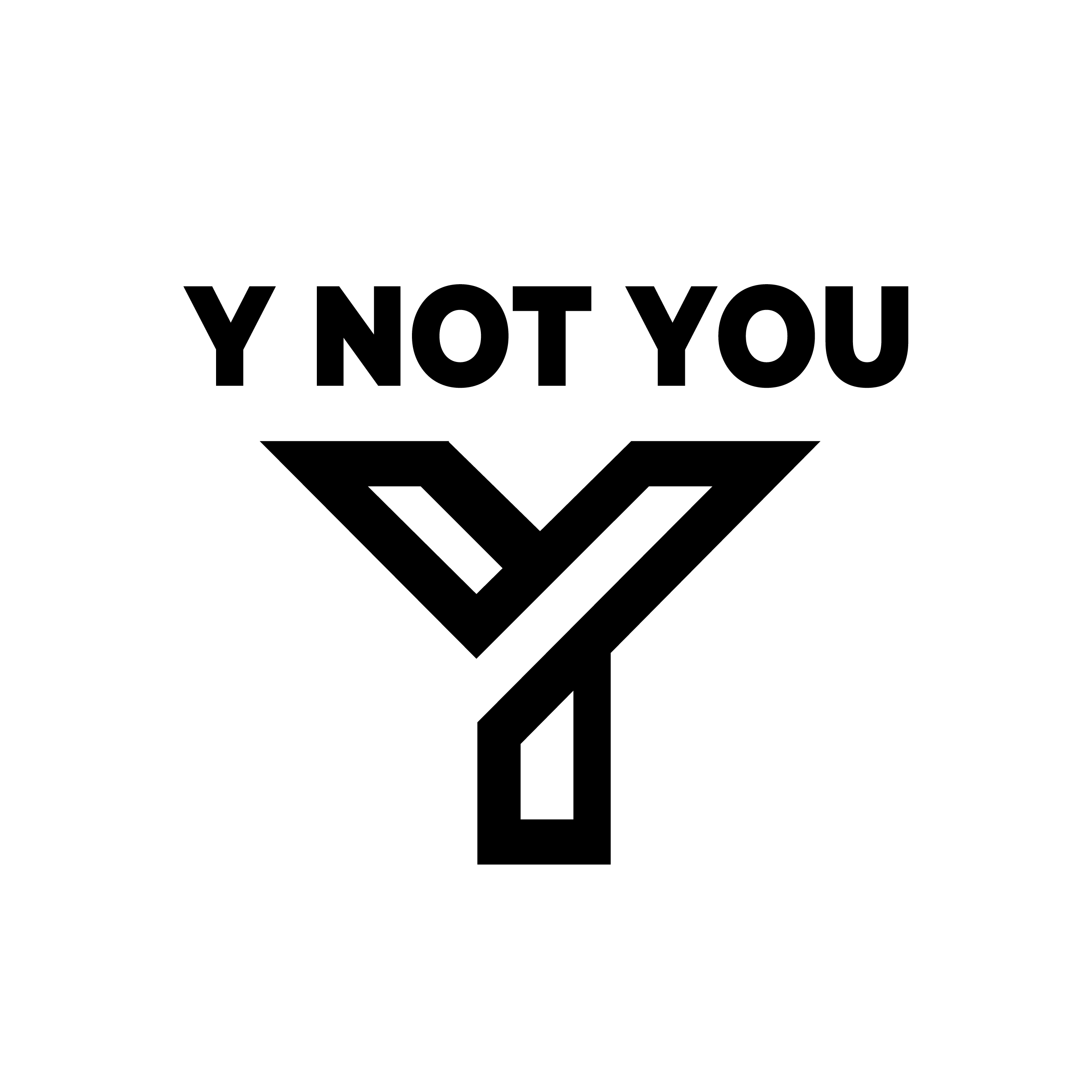 Y Not You full logo, black