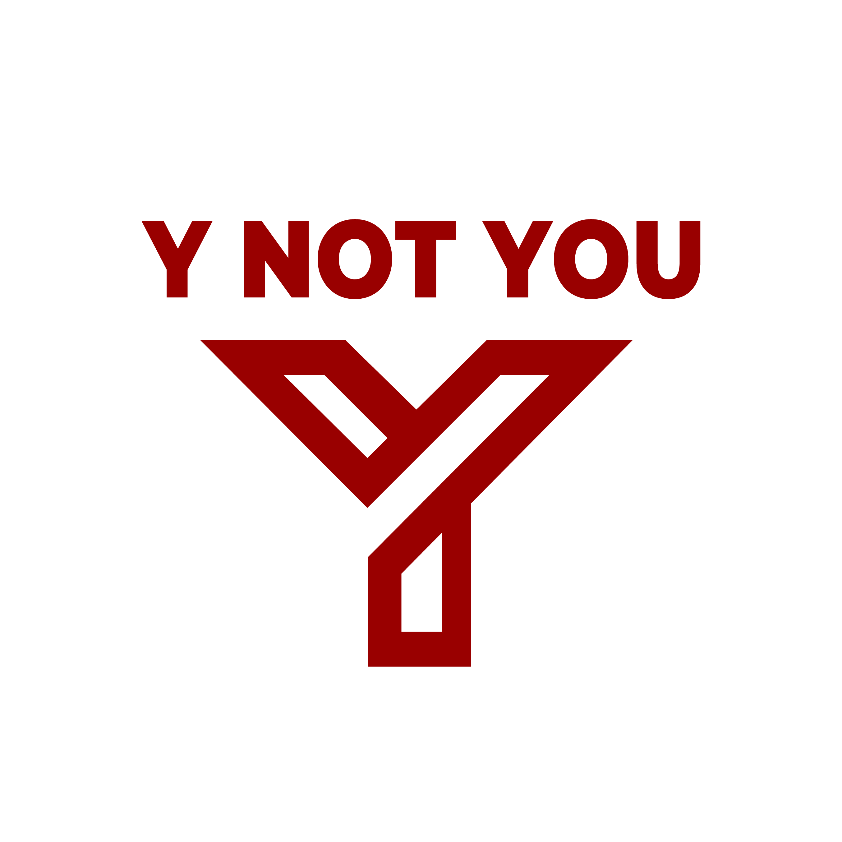 Y Not You full logo, red